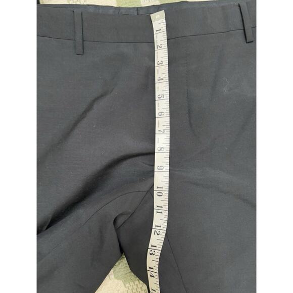Burberry London Black Straight Leg Uniform Dress Pants -Satin Side Line Sz 56 - Picture 10 of 15